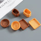 Three-dimensional bamboo basket simulated food play cream glue DIY handmade mini bread small ornament material resin accessories
