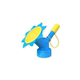 Watering flower nozzle head Sunflower span pot head Double shower spray head Portable watering nozzle Torque Household small sprinkler