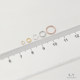14K gold-filled color-protected single-ring open ring handmade diy string bracelet necklace ending connection ring jewelry material accessories