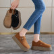 Large size 41 retro Birkenstock shoes for women 2025 new spring and autumn thick sole non-slip one-foot lazier shoes with skirt single shoes
