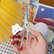 Practical scissors transparent frosted portable student bangs special scissors stationery knife household ledger stainless steel small scissors