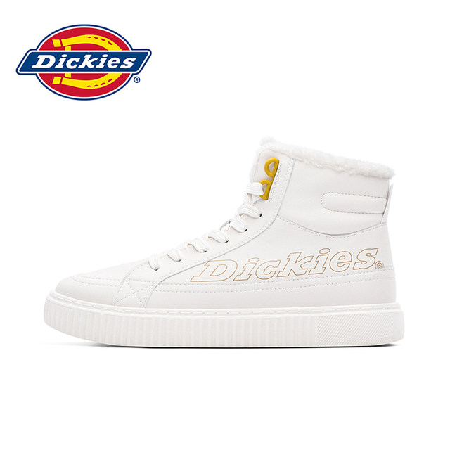 Dickies snow boots for women 2024 winter new velvet cotton boots high-top anti-skid shoes warm casual shoes
