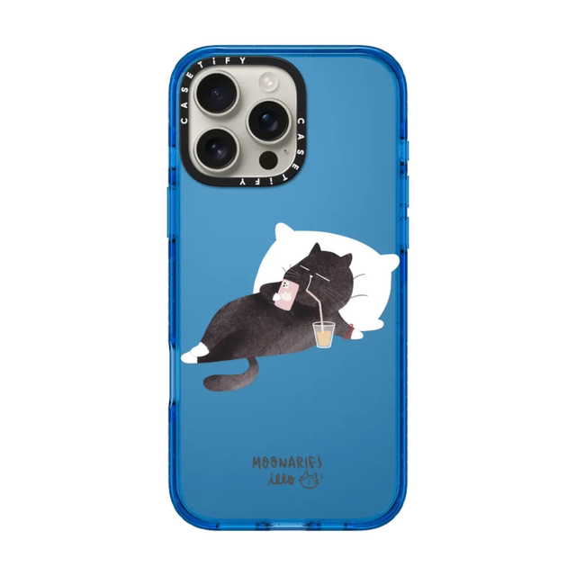 Spot Casetify Cat after get off work. Cats are applicable to Apple iPhone16 Pro Max phone case 15/14/13 Magnetic played 12 niche cartoon cute protective set tide

