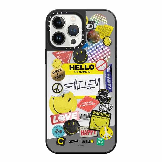 Smiley co-branded CASETiFY suitable for Apple iPhone14 Pro Max mobile phone case 13/12 fashionable smiley personality trendy brand limited all-inclusive anti-fall protective cover