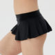 Mini miniskirt sexy ladies pleated skirt shiny silky and transparent exposing sports large size short skirt skirt
