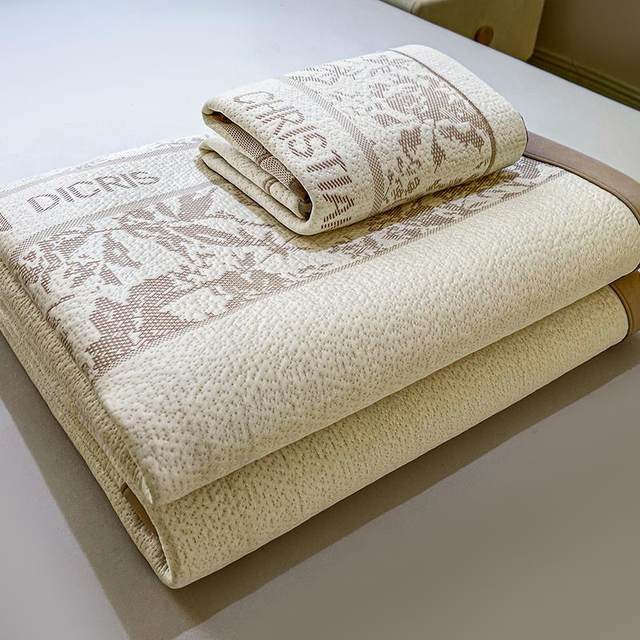 Class A mother and baby summer iced bean mat machine washable 2025 new super cool ice silk mat household soft mat