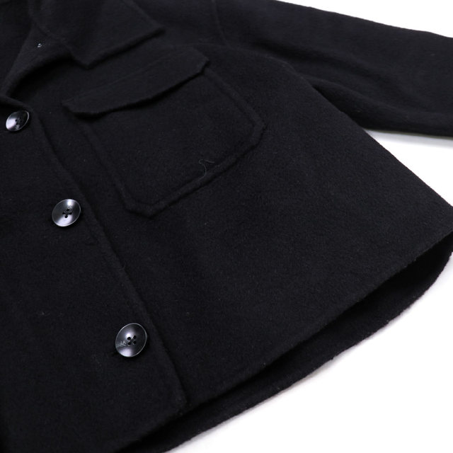 Patavinity grid bears decorative disassembly short two -sided double -sided, female winter cotton wool jacket jacket