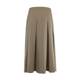 PATAVINITY Temperament Commuting Irregular High Waist Slim A-line Large Slim Skirt for Women Spring and Autumn Mid-length Skirt