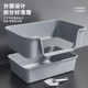 Cat litter box, extra large toilet, sand basin, large, large, giant anti-splash special basin, 80cm giant Macin