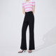 Navigare Italian small sailing ship black slim slim casual pants women's summer thin fashion bell pants