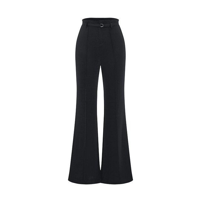 Navigare Italian small sailing ship black slim slim casual pants women's summer thin fashion bell pants