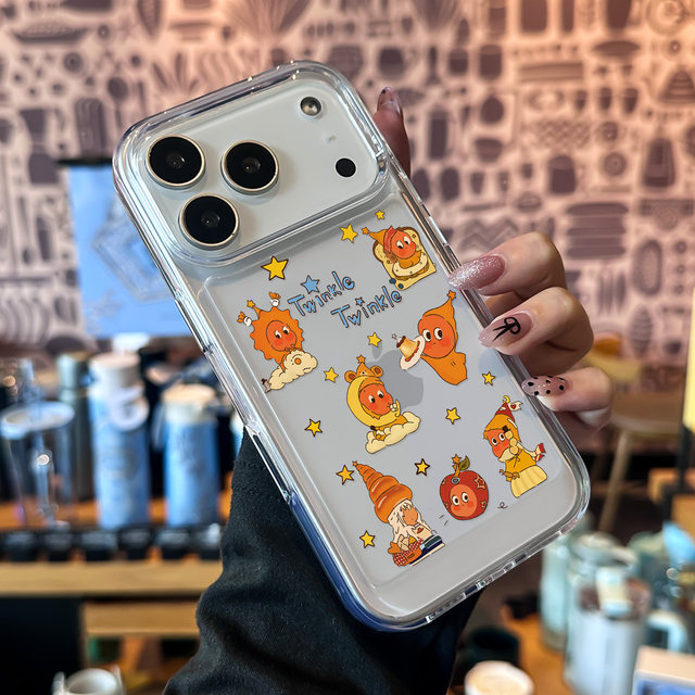 
Suitable for Apple 17 promax mobile phone case new 2025 internet celebrity hot model iPhone 16 star man Air lens all-inclusive 15 high-end 14 pro niche 14 plus transparent 13 shell 12