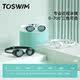 TOSWIM swimming goggles anti-fog and waterproof HD men and women adult myopia solid color swimming glasses swimming cap set diving