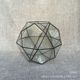 Geometric glass flower room vase creative metal frame home gardening soft decoration ornaments micro landscape plant pot