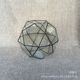 Geometric glass flower room vase creative metal frame home gardening soft decoration ornaments micro landscape plant pot