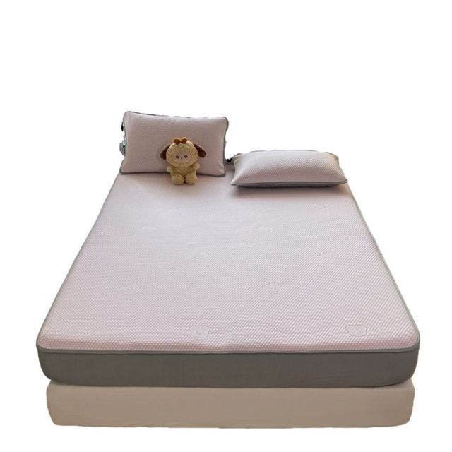 
Category A maternal and infant grade ice bean ice silk mat bed sheet set three-piece foldable machine washable soft mat air-conditioned mat