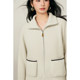 Basic House/Baijiahao lazy style lapel zipper sweater spring women's popular raglan sleeve cardigan jacket