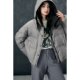 Basic House/Baijiahao hooded contrasting color down jacket Korean version thickened short white duck down jacket to keep warm in winter