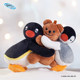 Shan Moai hug Pingu penguin pendant birthday gift to give girlfriends girl girl doll plush keychain
