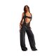 European and American Amazon cross-border zipper denim overalls for women's autumn loose casual pocket wide-leg trousers for women
