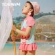 TOSWIM children's swimsuit summer split sun protection small medium and large children boys girls baby suit seaside vacation hot spring