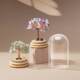 Natural colorful raw stone gravel crystal tree ornaments office desktop money tree home decoration housewarming gift
