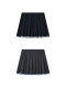 demi et demi two-color suit striped spliced ​​embroidered pleated skirt