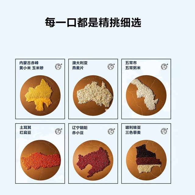 
Wo Xiaoya Weekly Rice Nutritional Porridge Rice Five Grain Porridge Rice Porridge Oatmeal Highland Barley Cereal Food 350g Daily