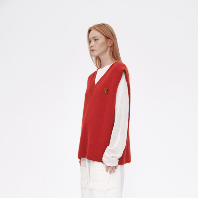 AVVENN Winter Real Two Simple V Neck Clever Layer Comfort Sweater AM90601768
