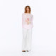 REDOLENCE fruit slice white ink digital printed light long-sleeved T-shirt for women's summer pure cotton sunscreen hood