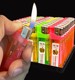 Special price classic open flame lighter purchase price transparent inflatable plastic explosion-proof factory direct sales disposable lighter