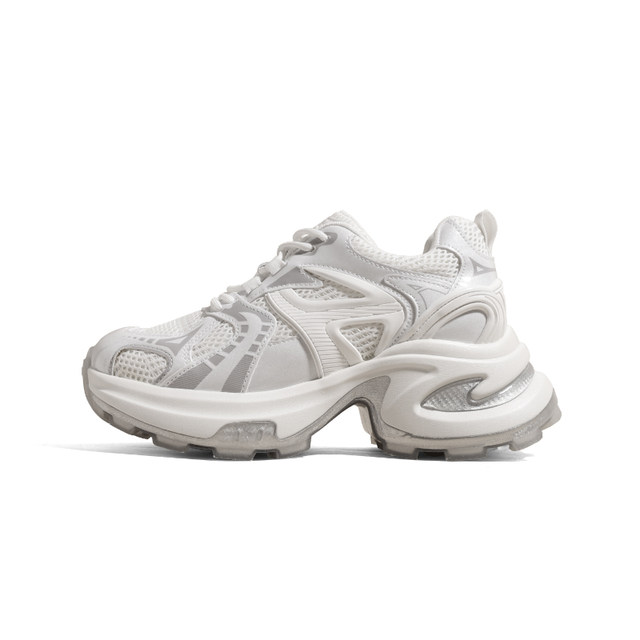 9cm height increasing daddy shoes for women 2025 new autumn and winter thick-soled casual sports shoes for small people and good-looking shoes