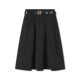 SALT.P, a golden style French high-waisted A-line skirt, women's flower bud skirt, summer (belt free)