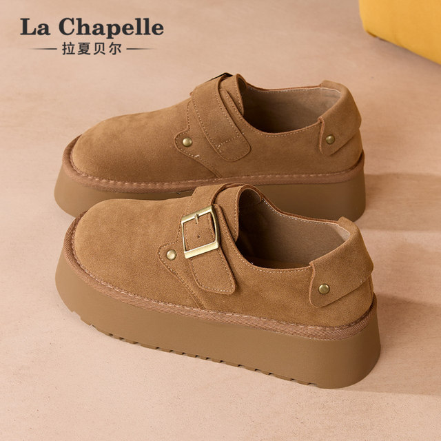 La Chapelle all-inclusive Birkenstock shoes for women 2025 autumn and winter new thick-soled small slip-on lazy casual shoes