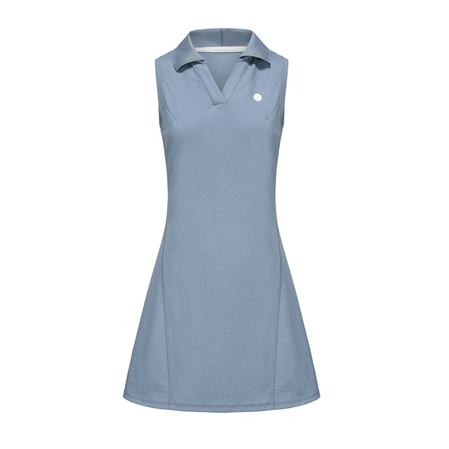 AOT Knitted Lapel Women's Sleeveless Dress丨Modify Body丨Small V-neck丨Quick-drying Anti-wrinkle and Antibacterial
