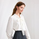 BETU Bai Tu French Design Sense Bow Shirt Female 2024 New Hook Flower Capacity White Shirt
