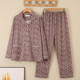 
Middle-aged and elderly women's pajamas spring and autumn cotton long-sleeved thin large size mother's home clothes can be worn outside grandma suit