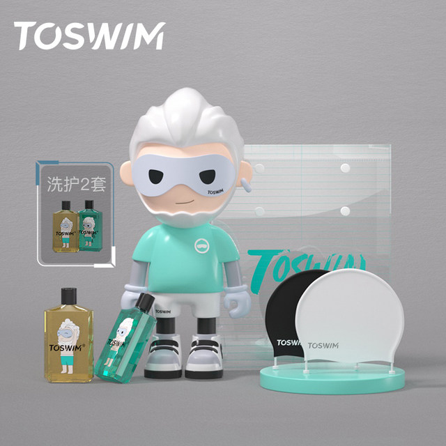 TOSWIM swimsuit female sisters dress slim one-piece skirt-style bestie swimsuit conservative belly-covering seaside vacation split