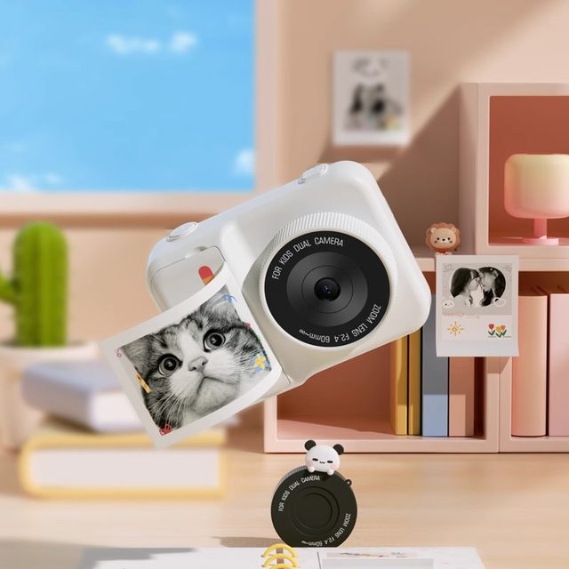 2025 new children's camera can take photos and print students' Polaroid color photo birthday gift girl