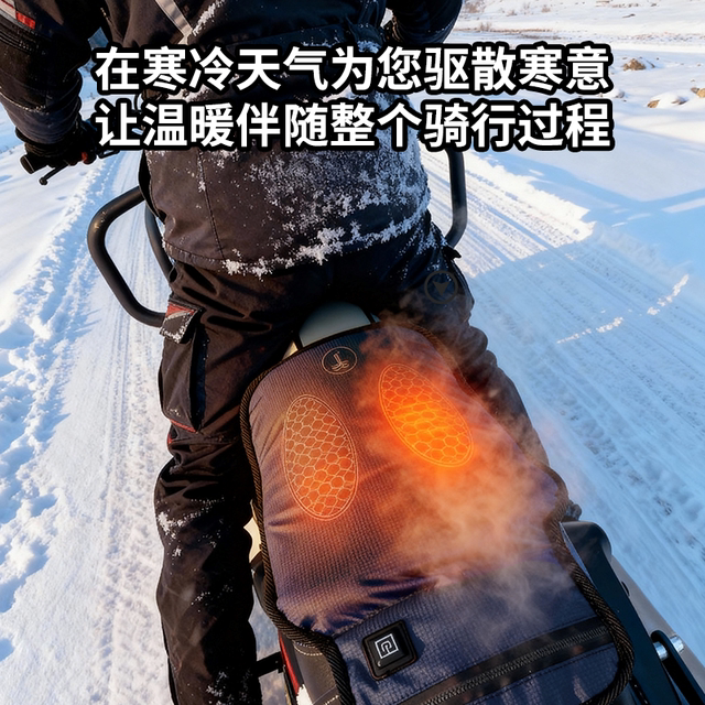 Winter motorcycle electric heating seat cushion electric vehicle waterproof warm and cold-proof takeaway electric vehicle motorcycle seat cover