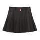 Large size TB pleated skirt A-line short skirt for women in summer black and white gray fat mm slim college style anti-exposure skirt