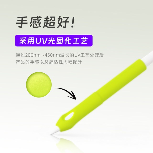 The pen grip is suitable for Apple Applepencil12pro Huawei Star Flash mpencil3 Xiaomi Honor OPPOvivopencil2s stylus capacitance pen lower than the pen cover center of gravity silicone anti-slip