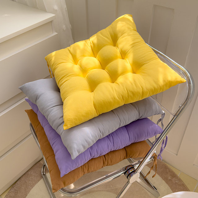 Cushion Office Sedentary Cushion Chair Breathable Stool Home Soft Color Random 2 Pieces