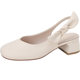 Dadong Marizhen sandals for women 2025 new summer skirt with bow bag head empty thick heel sandals