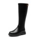 Dadong Gaotu Knight Boots Women's 2025 New Autumn and Winter Boots Black Slim Boots Small Thick Sole Long Boots