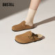 Dadong Baotou Slippers for women wearing 2025 new summer super hot thick-soled Birkenstock shoes half-slippers and one foot lazy shoes