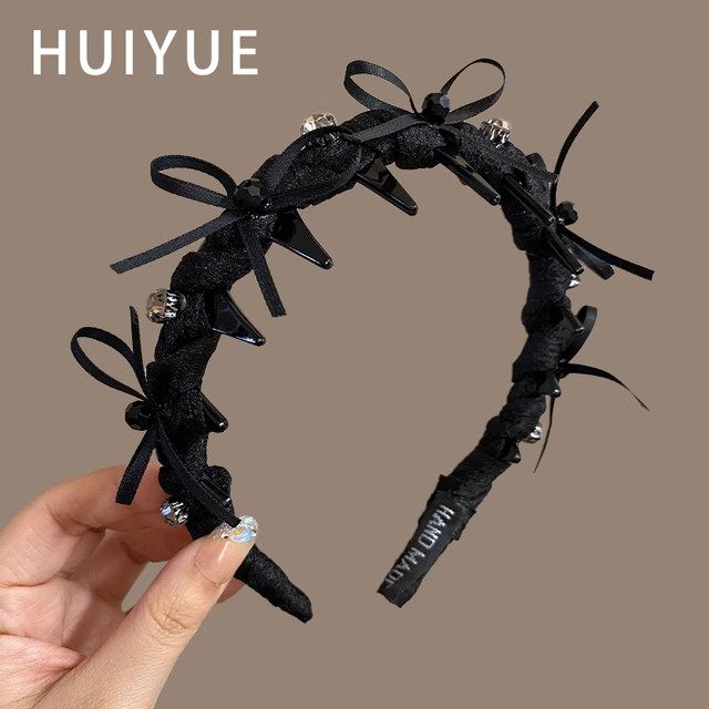 Princess of Paris Qingwan hairband women's high skull wavy hairpin with teeth 2025 new face wash non-slip hair binding headband