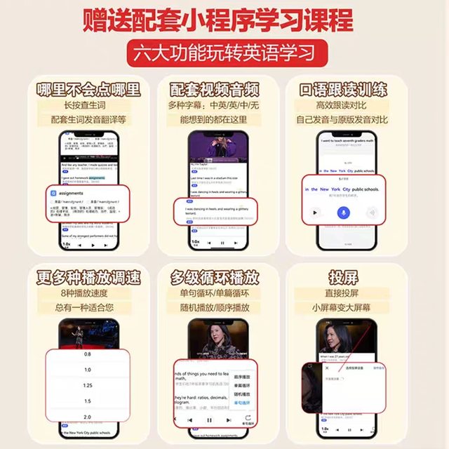 ted speech transcript, English speech transcript, paper version, daily intensive reading of Chinese and English articles, reading materials