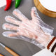 100 food disposable gloves to eat lobster durable thickened PVC food, catering PE plastic home small bag