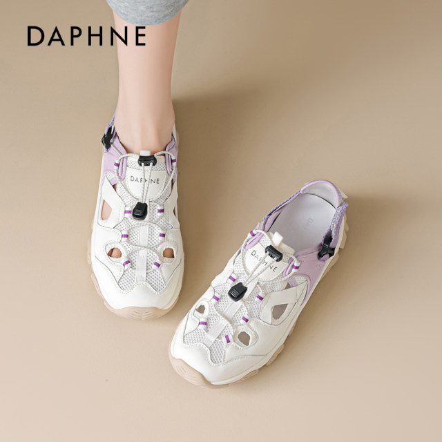 Daphne 2025 new summer breathable hollow women's shoes ugly cute stream shoes outdoor hiking hiking sports sandals

